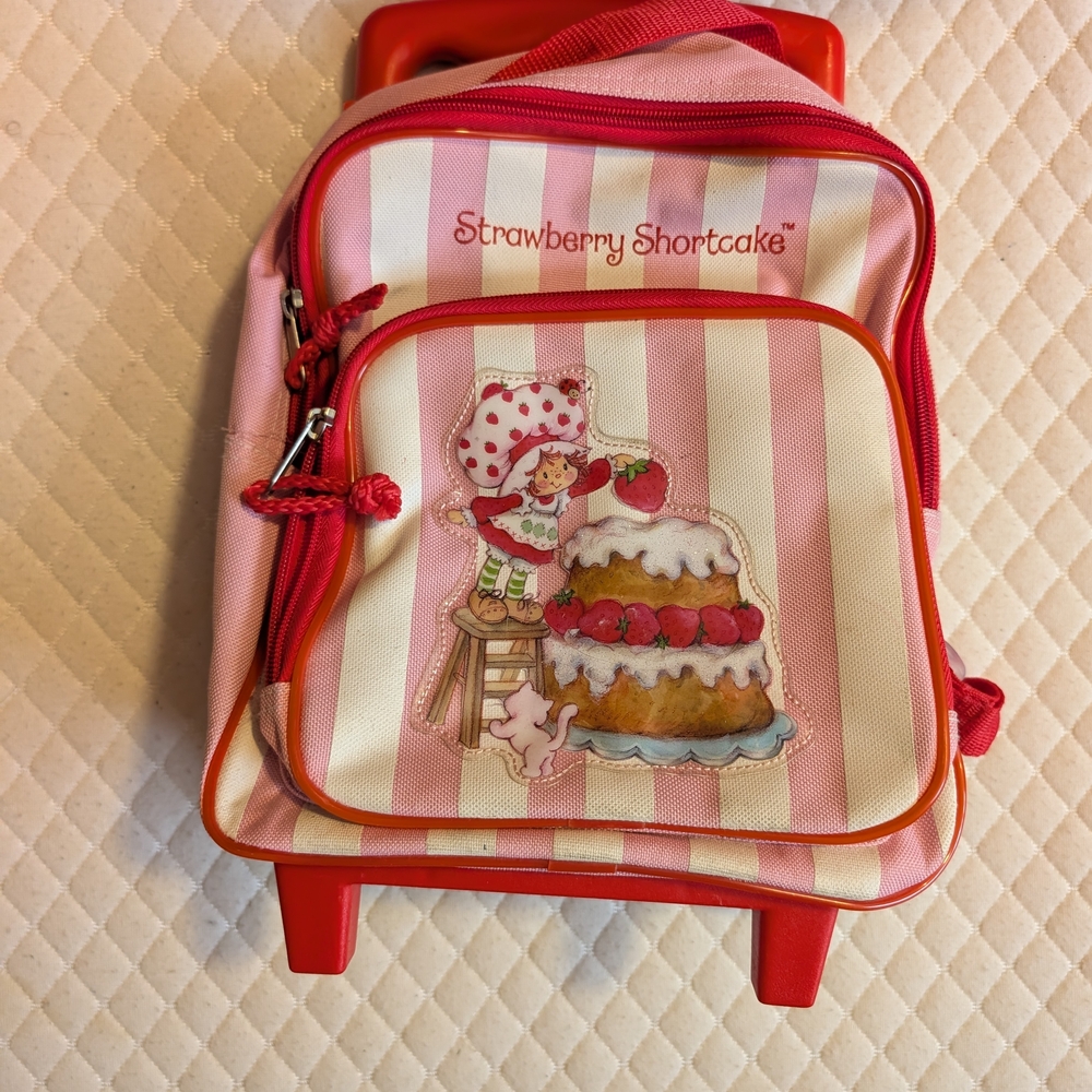 Pink Striped Kids Backpack